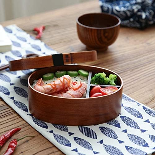 Japanska kutija za ručak: Cabilock Japanski suši ladica za ručak Box Wooden Bento kutija Tradicionalna kutija za posluživanje