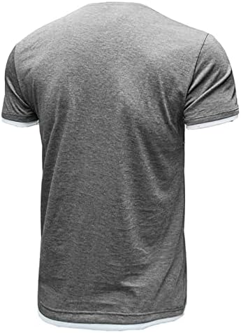 Muške čvrste majice Ljetna košulja s kratkim rukavima okrugli vrat obični vrhovi Slimming Daily Casual Classic Tee Sports