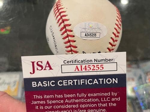 Bill Jurges Cubs Braves Single potpisani bejzbol JSA Autentično - Autografirani bejzbol