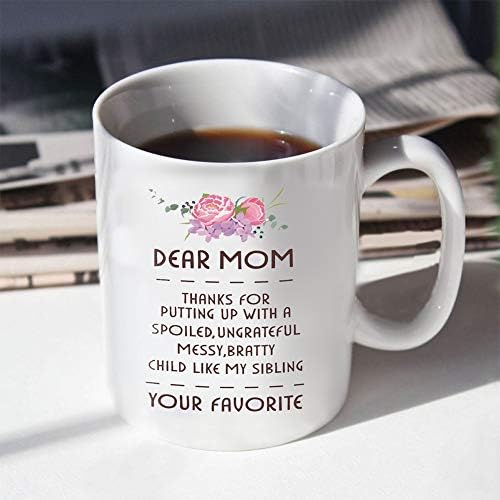 Immaculife Draga mama šalica Smiješna šalica za kavu rođendanski pokloni za žene jedinstveni gag poklon Majčin dan dar 15oz