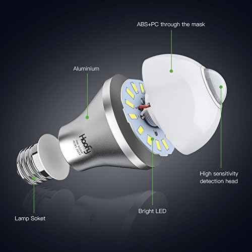 Žarulja sa senzorom pokreta, LED svjetiljka s detektorom pokreta, Automatsko uključivanje / isključivanje noćnog svjetla
