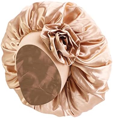 Ženske cvjetne rastezljive kape za spavanje svilene satenske kape jednobojne elastične navlake za kosu za žene