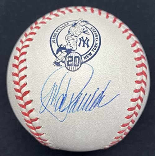Jorge Posada potpisao je logotip za umirovljenje bejzbol Steiner Sports MLB holo - Autografirani bejzbol