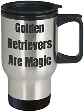 Zlatni retriver putnička šalica kava smiješna ideja za poklon za pse ljubitelje uzgajivača obožavatelja navijača novost šala