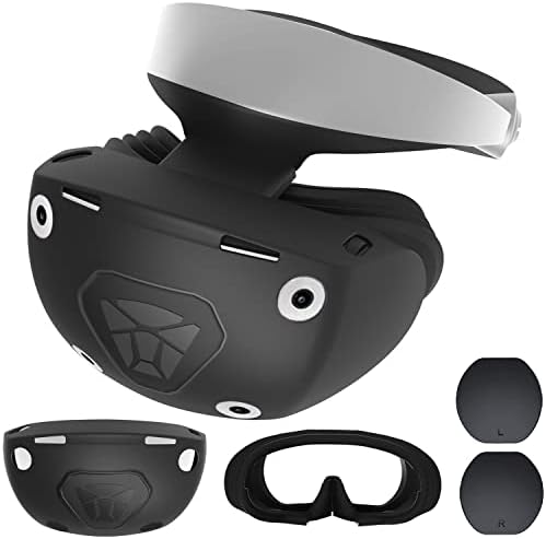 [1 set] MIIMALL za PS VR2 zaštitnik, VR2 mekani silikonski zaštitnik za zaštitnicu protiv sloja protiv sloja lica Poklopac