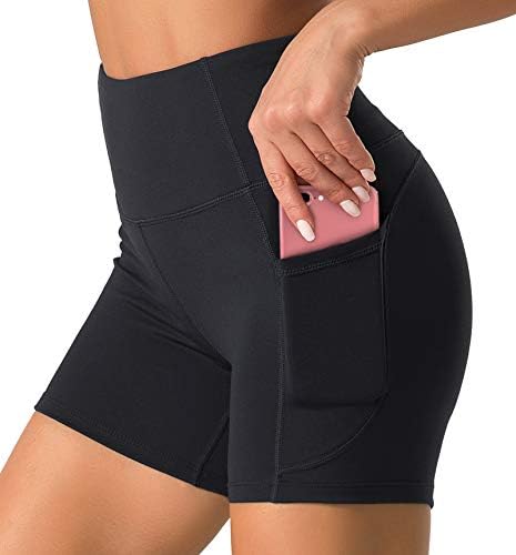 Dragon Fit Yoga Shorts za žene s visokim strukom za žene s 2 bočna džepa kontrola trbuha trbuha trčeći kućice za vježbanje