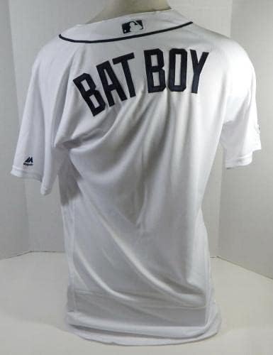 Detroit Tigers Bat Boy Igra Korištena bijelog Jerseyja MLB 150 Patch 42 974 - Igra korištena MLB dresova