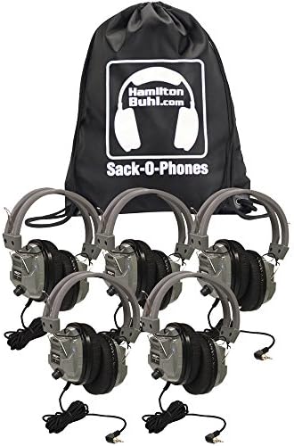 Hamiltonbuhl Sack-O-PHONS, 5 SC7V Deluxe slušalice s kontrolom volumena u torbi za nošenje