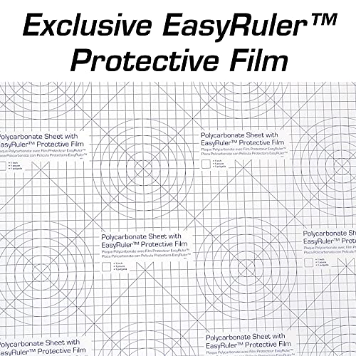 Polikarbonatni plastični list 40 x 48 x 0,236 točan s easyruler filmom, otporan na razbijanje, lakše se rezati, saviti, plijesan