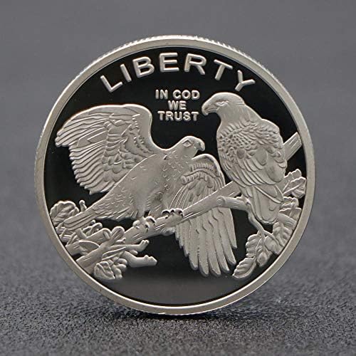 Spot inozemne životinje isklesane banke Komemorativno zbirka novčića Životinja Double Eagle Lucky Silver Coin Coin MemorialCoin