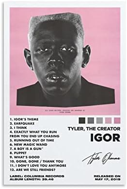 Tyler plakat The Creator - Igor plakat plakata Poslovni plakati za sobe Estetska platna zidna umjetnička spavaća soba dekor