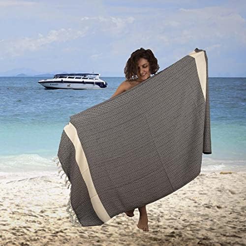 Clotho 4 Pack Turski ručnik za plažu - Preveliki set ručnika za plažu od 4 - Turska plaža pokrivač pješčanik i brzo suho