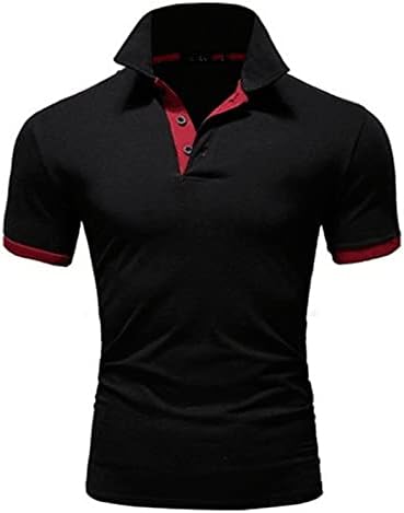 Muška pamučna majica kratkih rukava 91 kompresijske vanjske polo majice jednobojne košulje na kopčanje 1/4