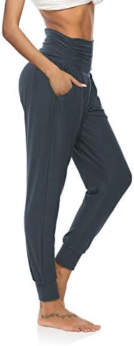 Dibaolong Women Yoga Sweatpants labave treninge joggers hlače udobne dnevne hlače s džepovima
