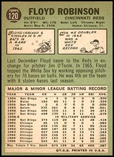 1967. Topps 120 Floyd Robinson Cincinnati Reds NM/MT Reds