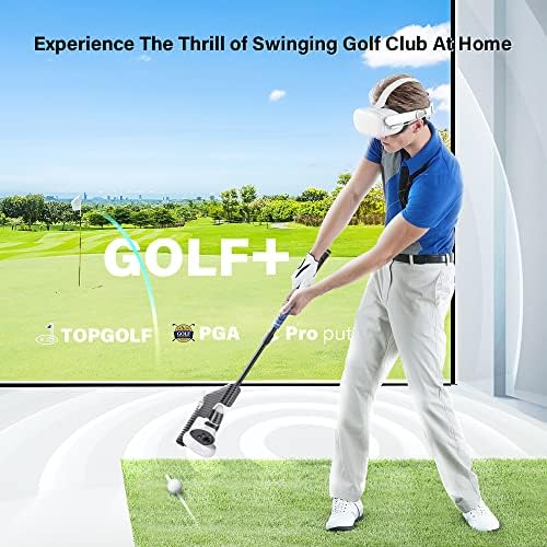 VR Golf Club za Oculus Quest 2, Spriječite da kontrolor leti, podesiva dužina Prilog Oculus Golf Club, VR Golf Club Hands