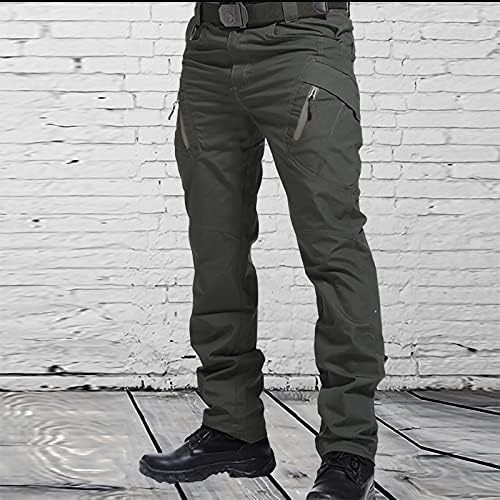 Muškarci teretni taktičke hlače s džepnim hlačama s patentnim zatvaračem radna odjeća Sigurna vanjska rastezanja vodootporna
