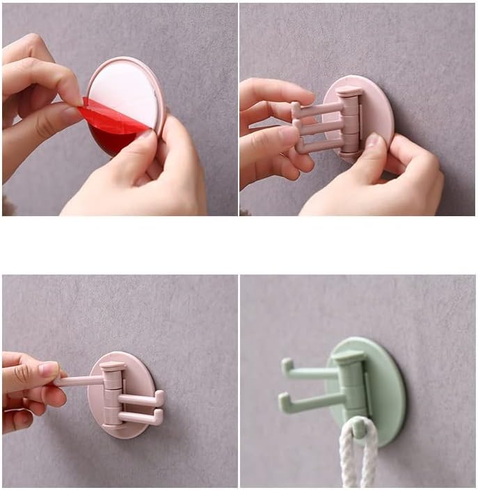 Ylyajy 5pcs samo -ljepljiva kuhinjska zidna vrata kuka za privjesak za privjesak za ručnike za ručnike za kupaonicu multifunkcionalno