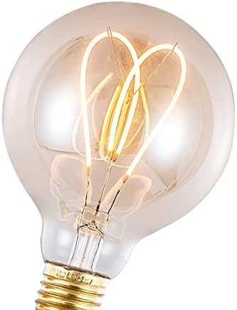 Dekorativna žarulja u boji, Vintage globus u boji, 4 vata, Edison led žarulja u boji, 2300k topla žuta,baza od 266/927, jantarno