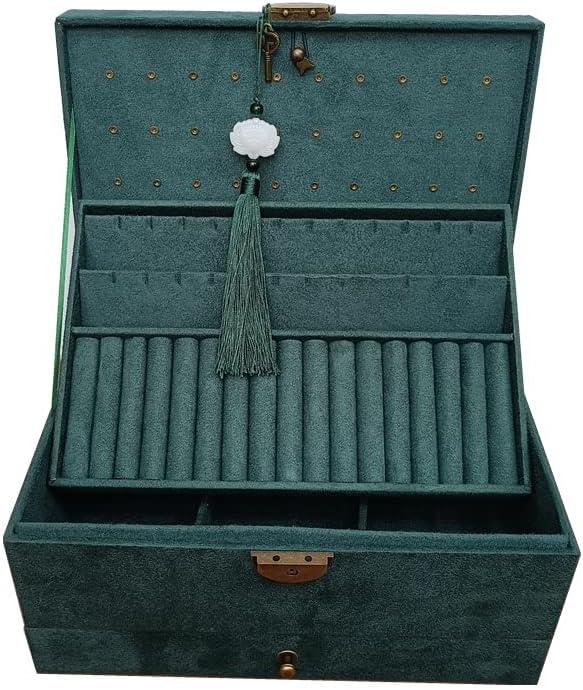 Retro kutija za nakit velikog kapaciteta za pohranu ogrlice veliki prostor prsten rođendanski poklon