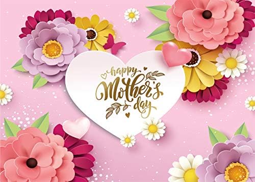 Foto pozadina za Majčin dan ljubičasta pozadina s ružičastim cvjetovima Mama pozadine za ukrašavanje zabave za Majčin dan