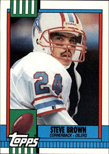 1990 Topps 219 Steve Brown Oilers NFL Football Card NM-MT