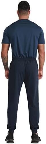 RPOVig Sweatpants Joggers Jogging Workout: Muške atletske hlače s džepovima 3 komada postavljene za trčanje u teretani planinarenje