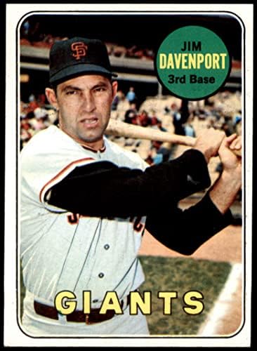 1969. Topps 102 Jim Davenport San Francisco Giants Ex/MT Giants