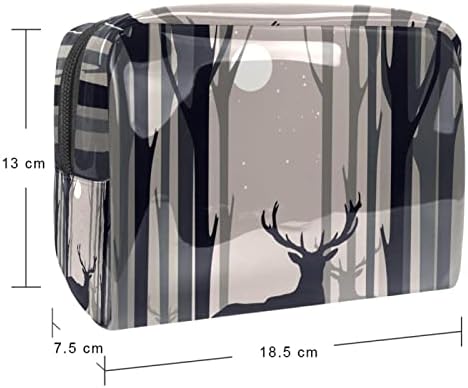 Putnička torba za šminku vodootporna kozmetička torba toaletna vrećica za to vrećice za žene i djevojke, životinjski jeleni