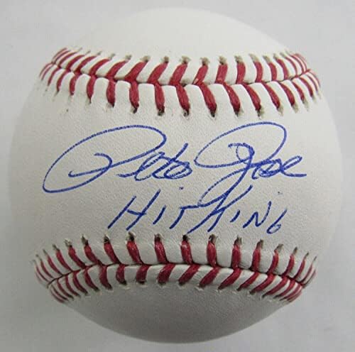 Pete Rose potpisao je autogram Autograph Rawlings Baseball w/Hit King Insc JSA svjedok C - Autografirani bejzbol