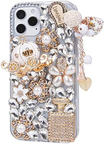 Ifilove za iPhone 13 Pro Max Bling Case, Girls Women 3d luksuzni sjaj blistavi dijamantni kristalni rinestone pumpni šarm
