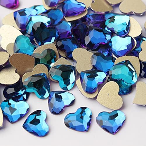 Waazi 100pcs 10 mm/0,39in modni 3D noktni rhinestone stakleni kristali od srca koriste za ukrase odjeće za nokte diy