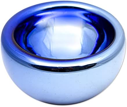 Novica Blue Opal puhana staklena zdjela