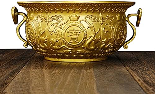 Zemila bakar za ponudu zdjele feng shui zlatna blaga zdjela tibetanski budistički oltar zalihe za spaljivanje tamjana ritualna