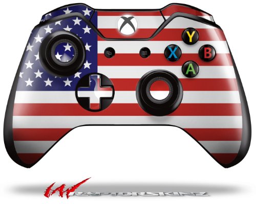 WAPPTORSKINZ STYLE VINIL SKLJUČENI OBOT Kompatibilan s Xbox One Original Wireless Controller USA American Flag 01 -