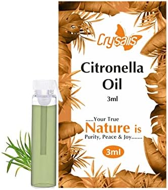 Crysalis Citronella Parna destilirano esencijalno ulje prirodno i čisto nerazrijeđeno neobrezano korištenje ulja za