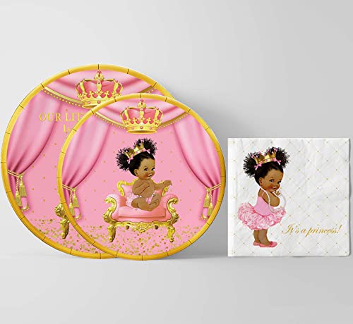 Ukrasi za tuširanje kraljevske princeze, ukrasi za tuširanje ružičaste princeze za 24 osobe, Pribor za tuširanje za bebe