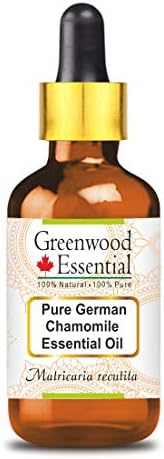 Greenwood Esencijalno čisto njemačko esencijalno ulje kamilice sa staklenim kapima prirodni terapijski stupanj pare