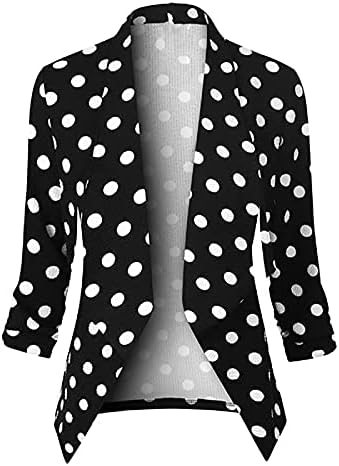 Blazers za žene modni poslovni kaput Rad casual rever jakne cvjetni tisak blejzer jakna od uredskog odijela