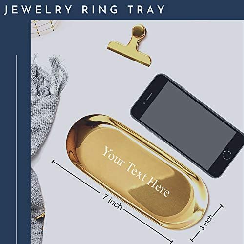 Personalizirani držač za jelo za prsten - Prilagođeni nakit za pladanj jelo Trinet držač - Dekor za dom metal jelo vjenčanje