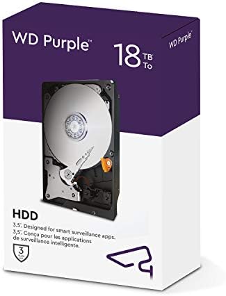 WD Purple 18TB SATA III 3.5 Unutarnji nadzor HDD, 7200 o / min