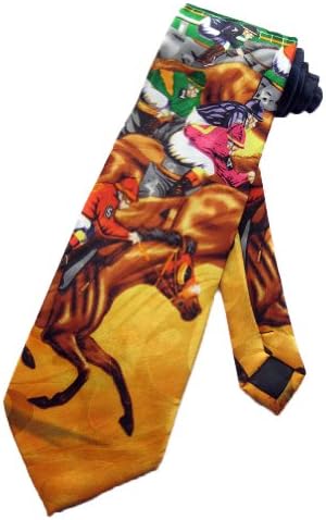 Muška kravata za džokejske Konjske utrke-tamnoplava - kravata jedne veličine