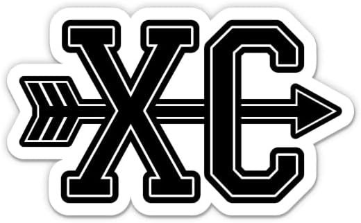 XC Cross Country trkač naljepnica - naljepnica prijenosnog računala - vodootporni vinil za automobil, telefon, boca s vodom