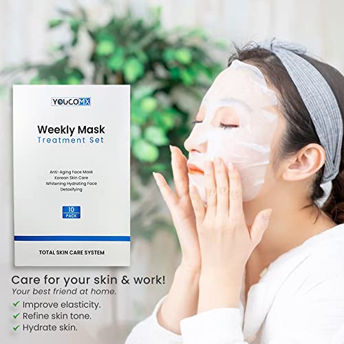 10 $ / tjedni paket maski za pomlađivanje, hidrataciju, posvjetljivanje i zaglađivanje / bez okrutnosti / Korejska Njega