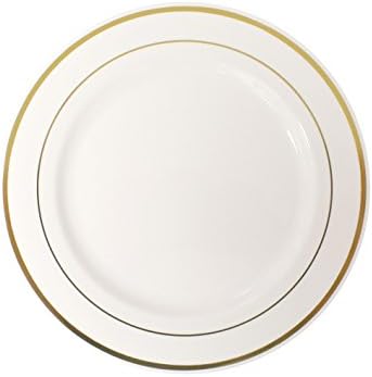 Vrhunske plastične zdjele za juhu za višekratnu upotrebu 12 komada dijamantno rezano zlato
