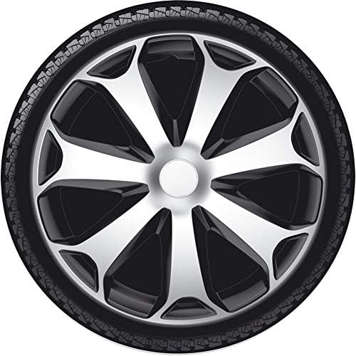 Autostyle PP 5103SB Set Wheel pokriva mega 13-inčno srebro/crno