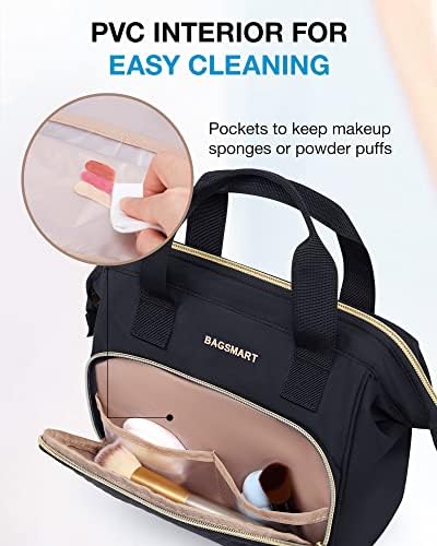 Putna Kozmetička torbica sa širokim otvorom i ručkom za nošenje, organizator šminke, torbica za ženske toaletne potrepštine,