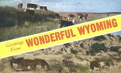 Pozdrav iz, Wyoming razglednice