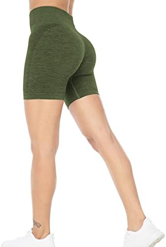 Higorun intenzivira atletske kratke hlače za žene bešavne šljokice kratkih hlača s visokim strukom aktivne gaćice joge kratke