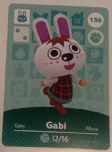 Nintendo Animal Crossing Happy Home Dizajner Amiibo Card Gabi 156/200 USA verzija